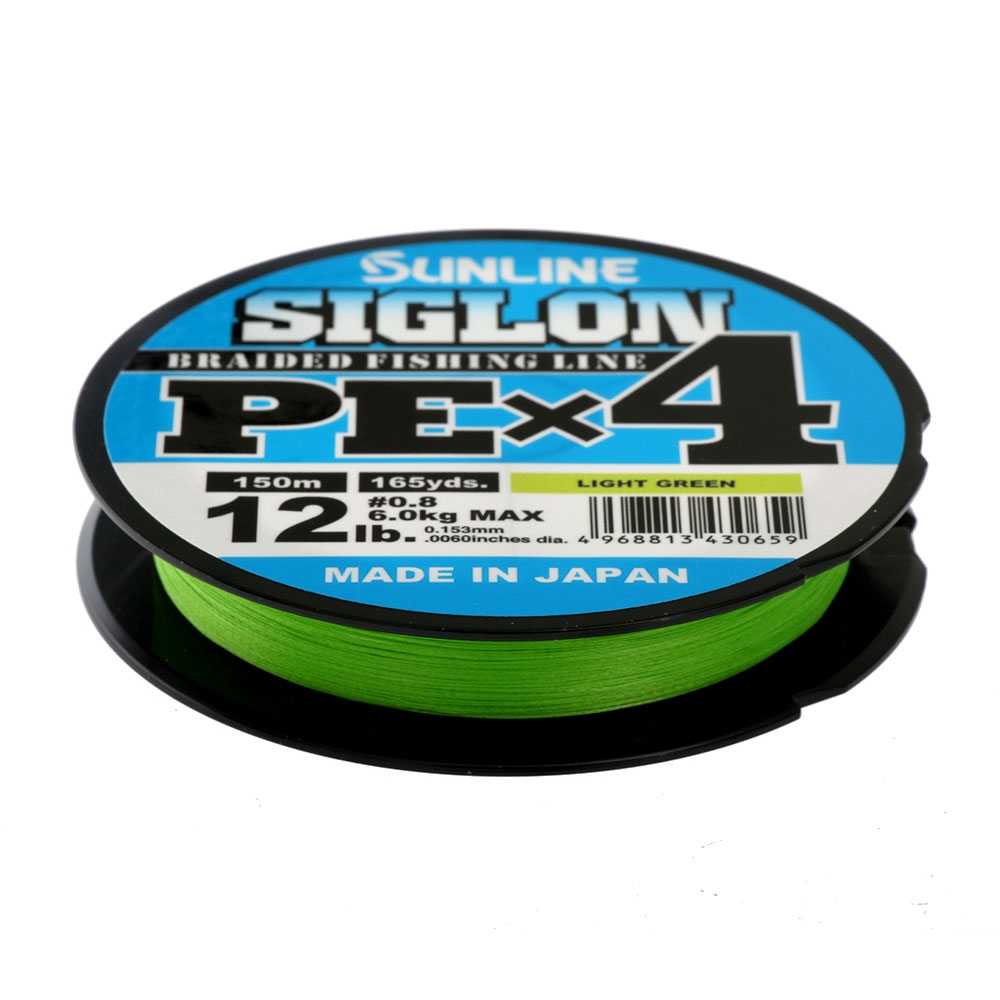 Sunline Siglon PEx4 Braid Light Green PE0.8 150m