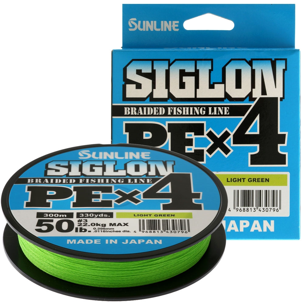 Sunline Siglon PEx4 Braid Light Green PE3 300m