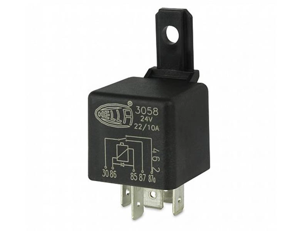 Hella Marine 24V 5 Pin Change-over Mini Relay 22/10A - Diode Hella Marine 24V 5 Pin Change-over Mini Relay 22/10A - Diode