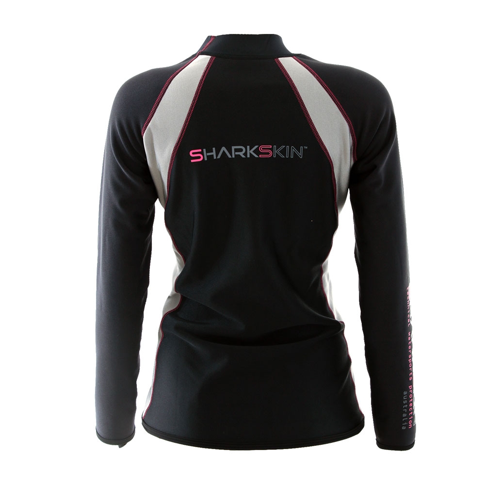 Sharkskin Chillproof Womens Long Sleeve Thermal Rash Top Black Size 14