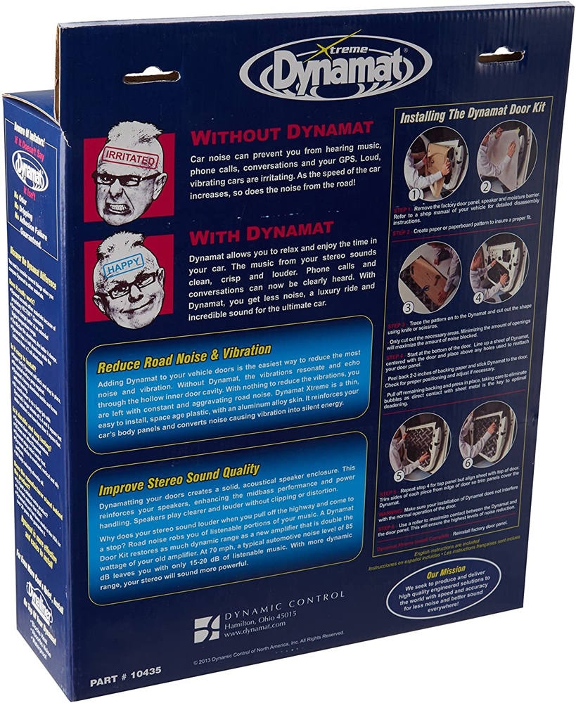 Dynamat Xtreme Sound Deadening Sheet Door Kit 305 x 914mm Qty 4