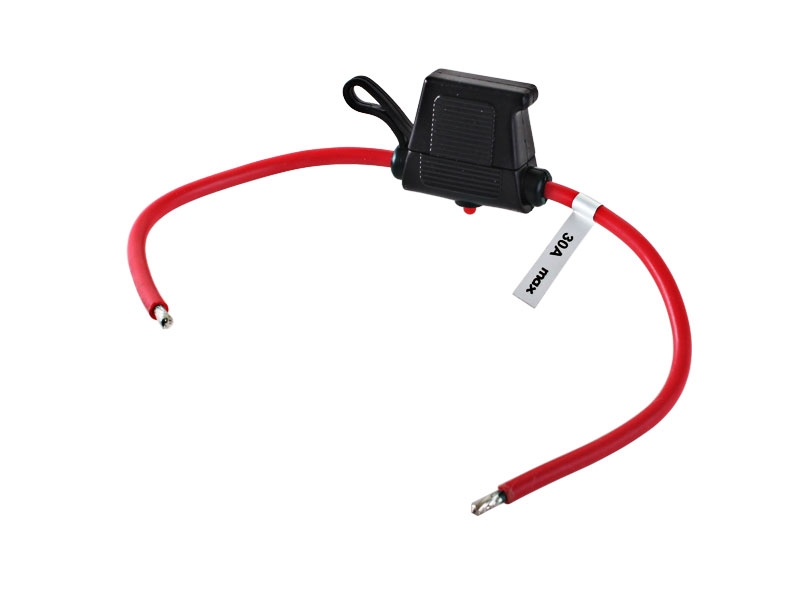 Waterproof Inline Fuse Holder with LED 12/24V