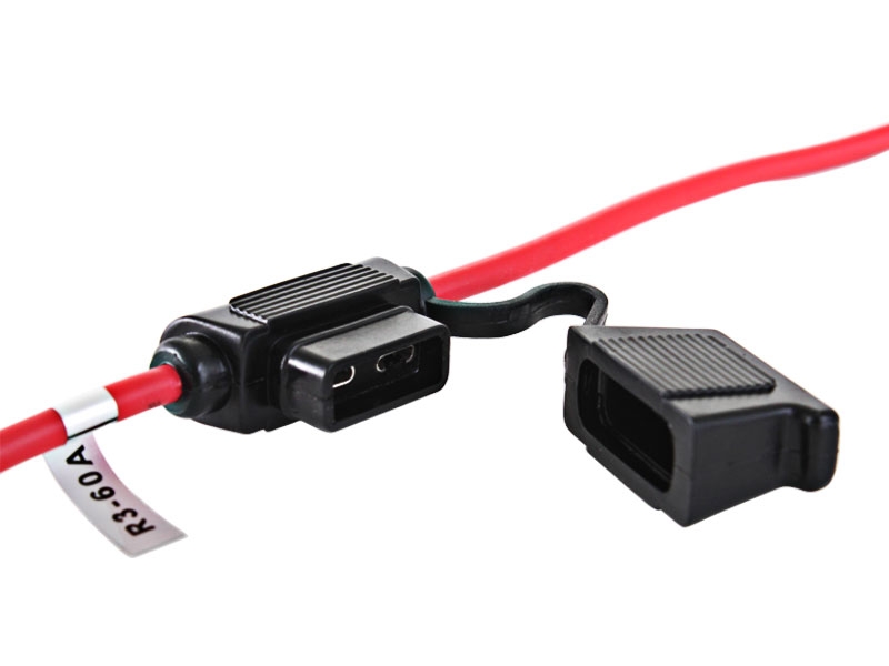 Waterproof Inline Fuse Holder with LED 12/24V