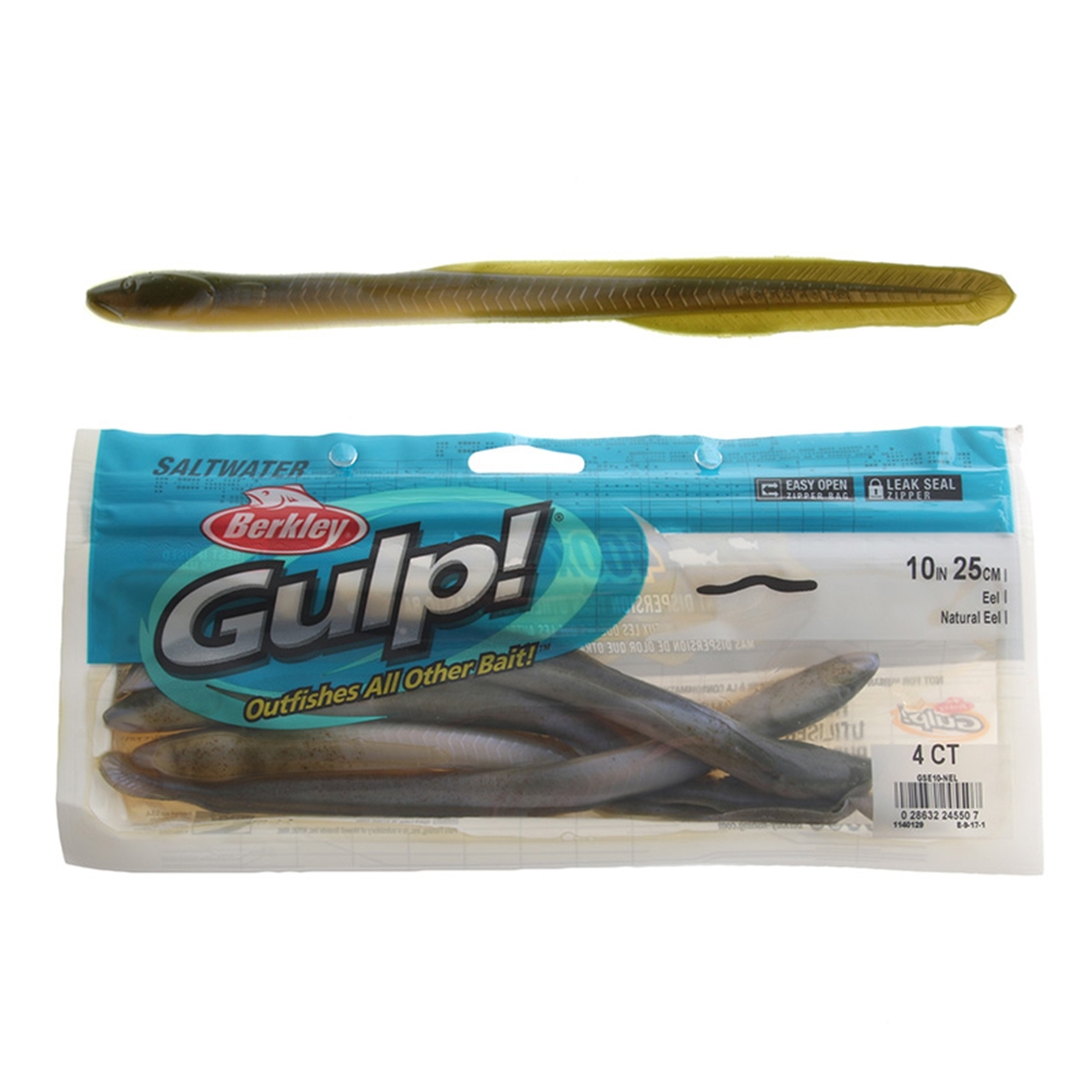 Berkley Saltwater Eel Soft Bait 10in/25cm Natural Eel