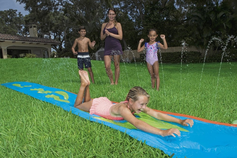 H2OGO! Slime and Splash Water Slide 7.01m Blue/Green