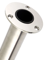Stainless Steel Angled Rod Holder with Drain - 90 degree Thumbnail Stainless Steel Angled Rod Holder with Drain - 90 degree