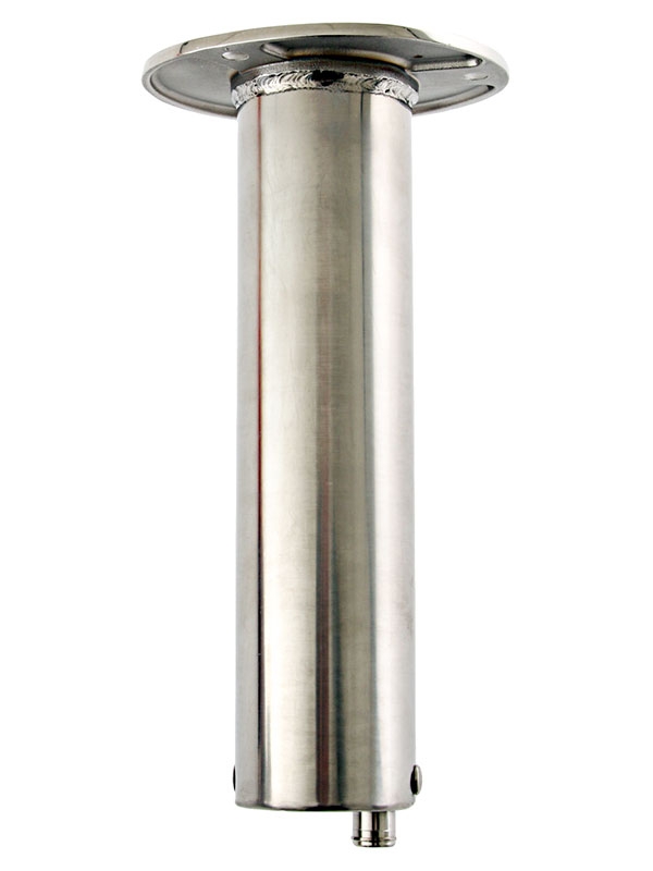 Stainless Steel Angled Rod Holder with Drain - 90 degree