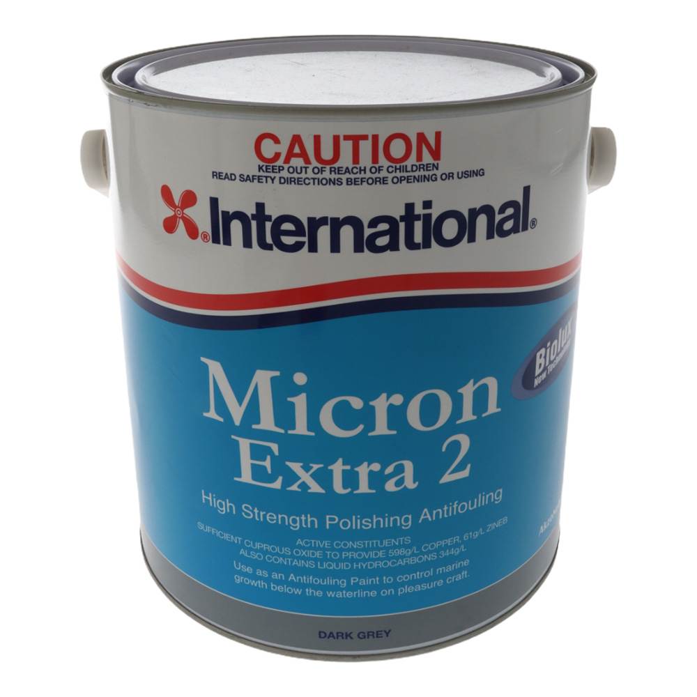 International Micron Extra 2 Antifouling Paint with Biolux Grey 4L