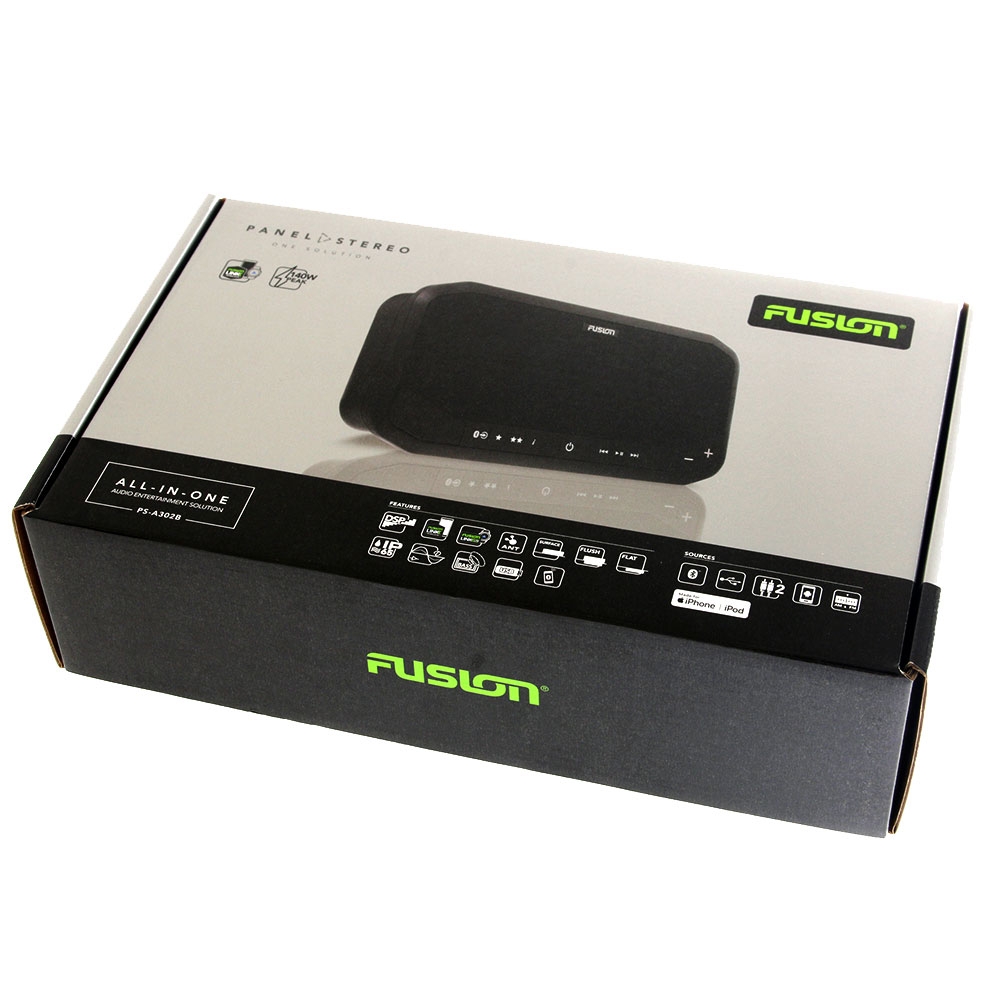 Fusion PS-A302B Panel-Stereo All-In-One Audio Entertainment System with Bluetooth