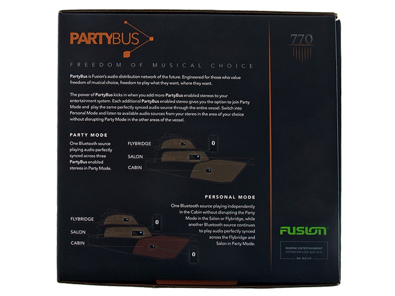 Fusion MS-RA770 Apollo Media Player/Receiver with WiFi and PartyBus