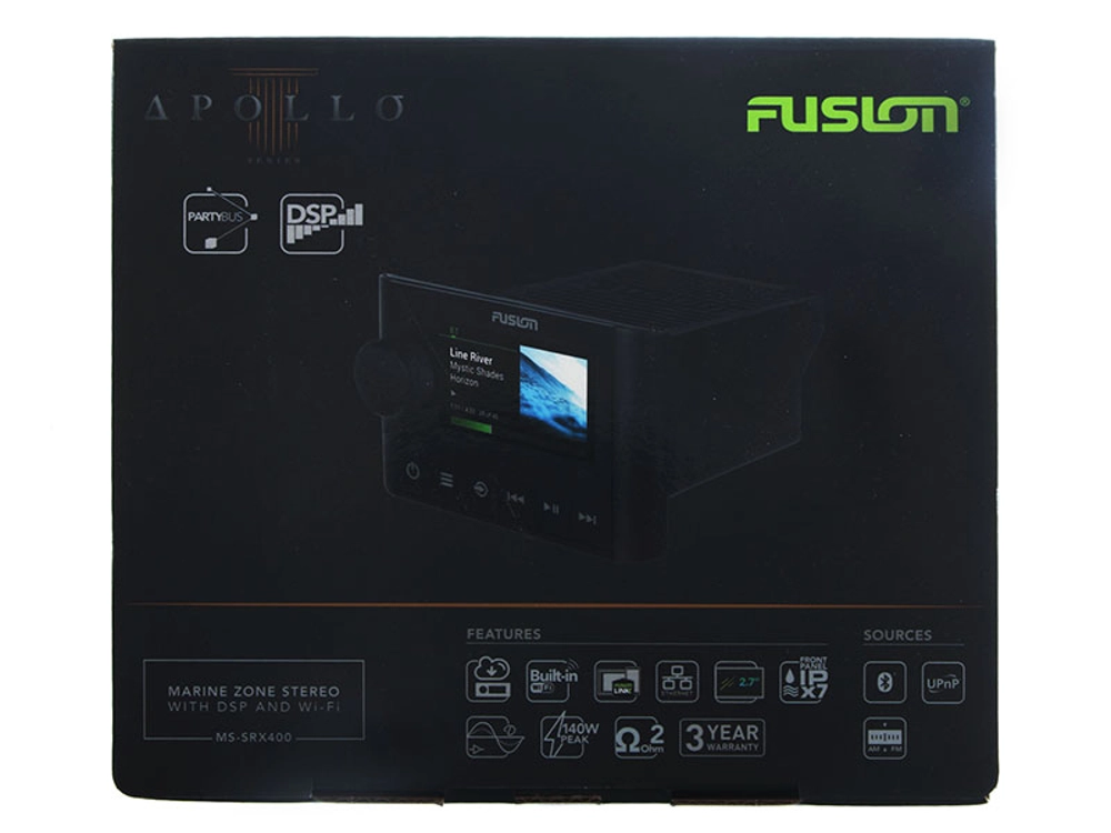 Fusion MS-SRX400 Apollo Marine Zone Stereo with Built-In Wi-Fi Fusion MS-SRX400 Apollo Marine Zone Stereo with Built-In Wi-Fi