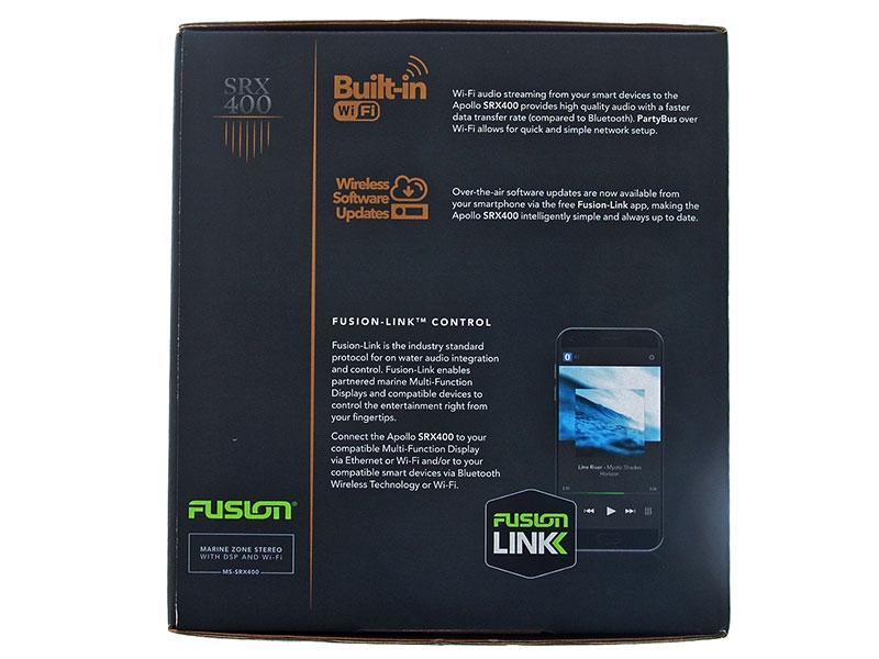 Fusion MS-SRX400 Apollo Marine Zone Stereo with Built-In Wi-Fi