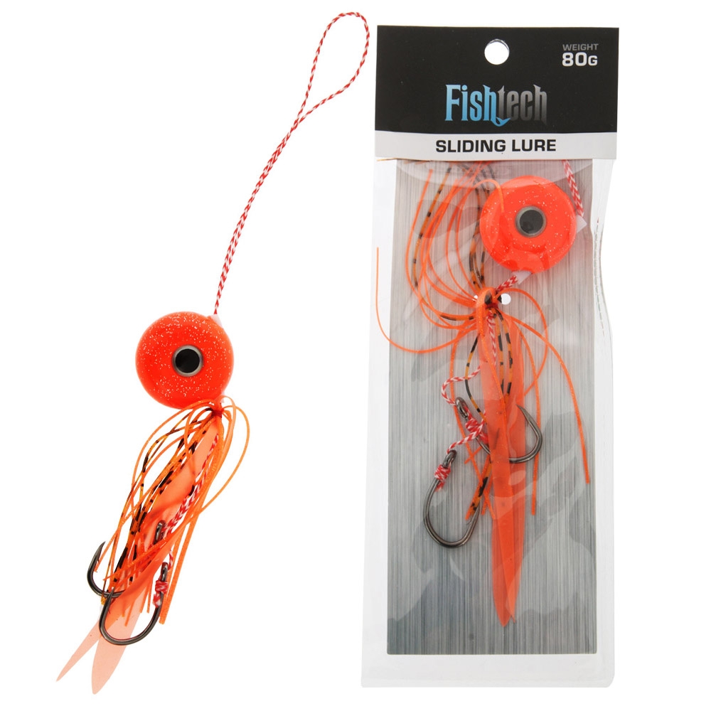Fishtech Slippery Slider Lure 80g Orange