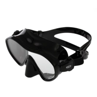 Aropec Schist Single Lens Frameless Adult Dive Mask Black Silicone Thumbnail Aropec Schist Single Lens Frameless Adult Dive Mask Black Silicone