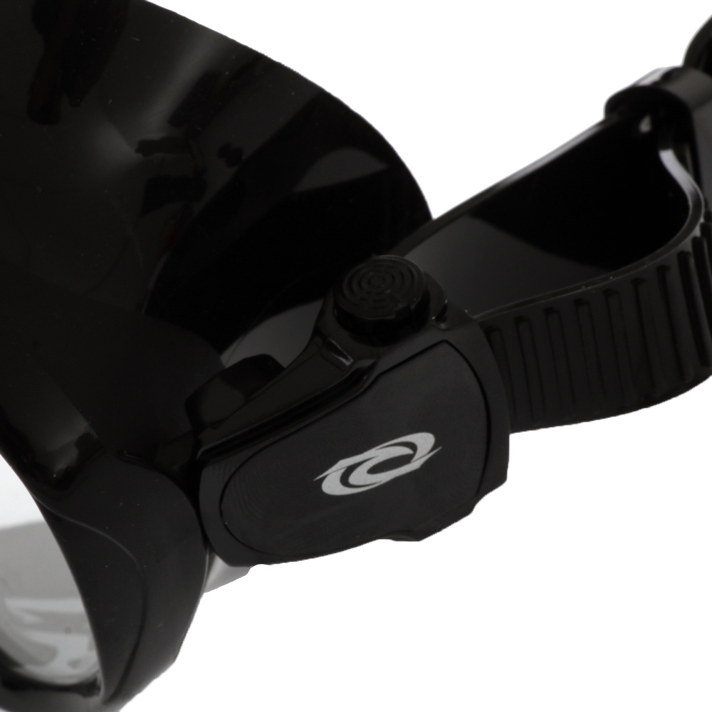 Aropec Schist Single Lens Frameless Adult Dive Mask Black Silicone