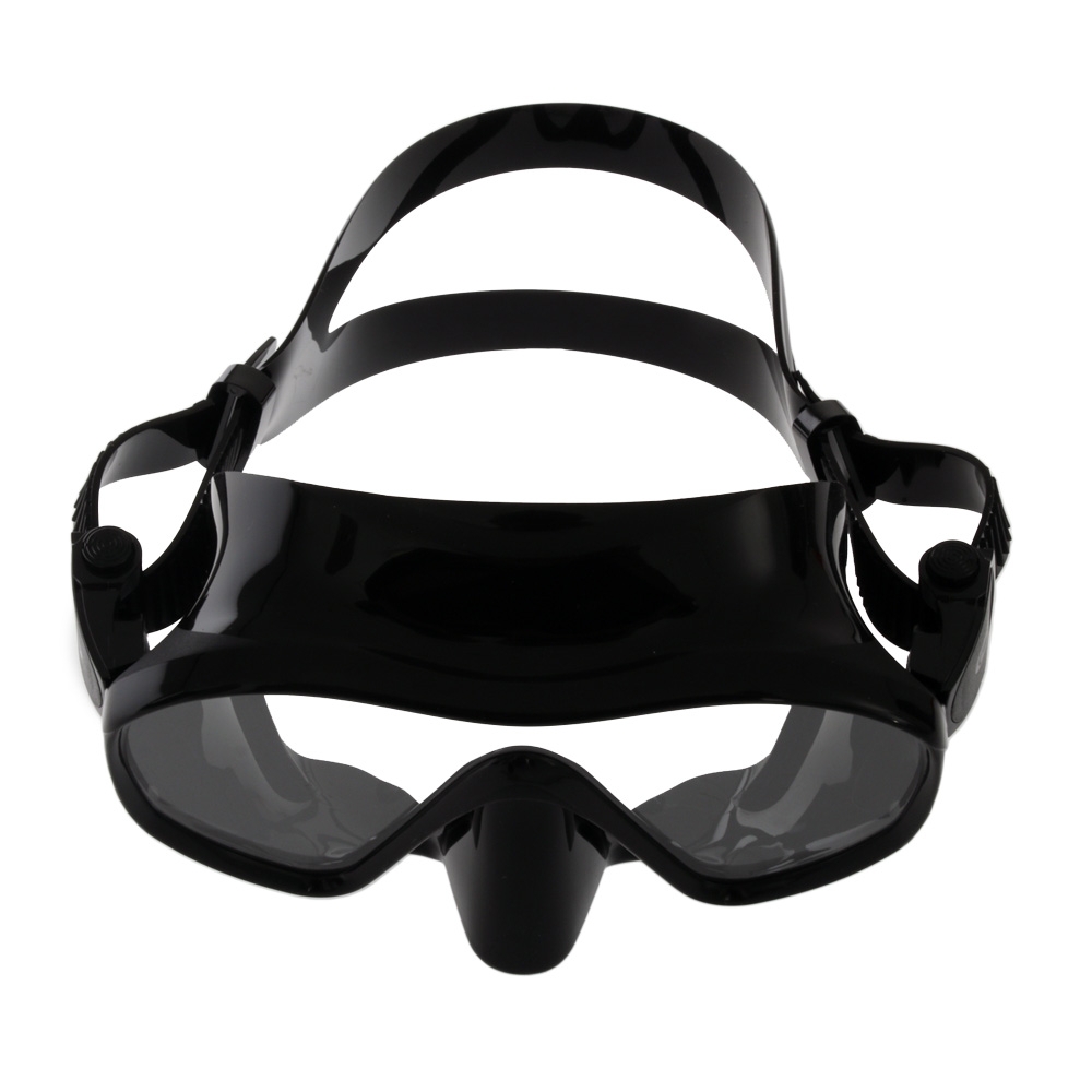 Aropec Schist Single Lens Frameless Adult Dive Mask Black Silicone
