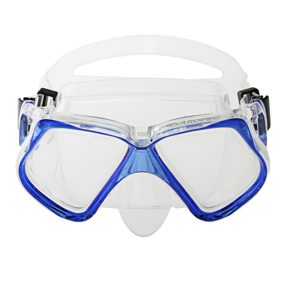Aropec Premium Silicone Mask and Snorkel Set Blue