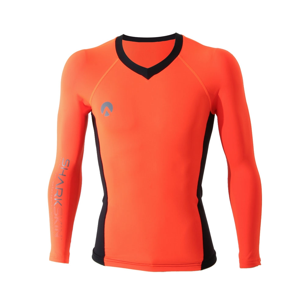 Sharkskin Performance Pro UPF50 Long Sleeve Rash Top Orange M
