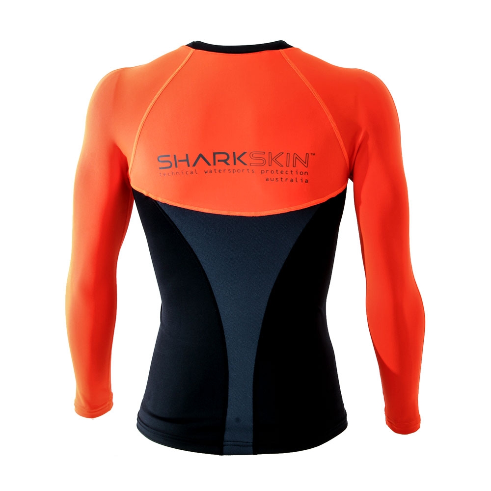 Sharkskin Performance Pro UPF50 Long Sleeve Rash Top Orange M