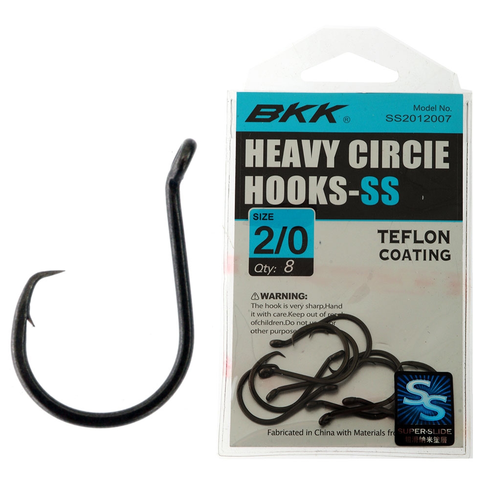 BKK Heavy Super Slide Circle Hooks 2/0 Qty 8