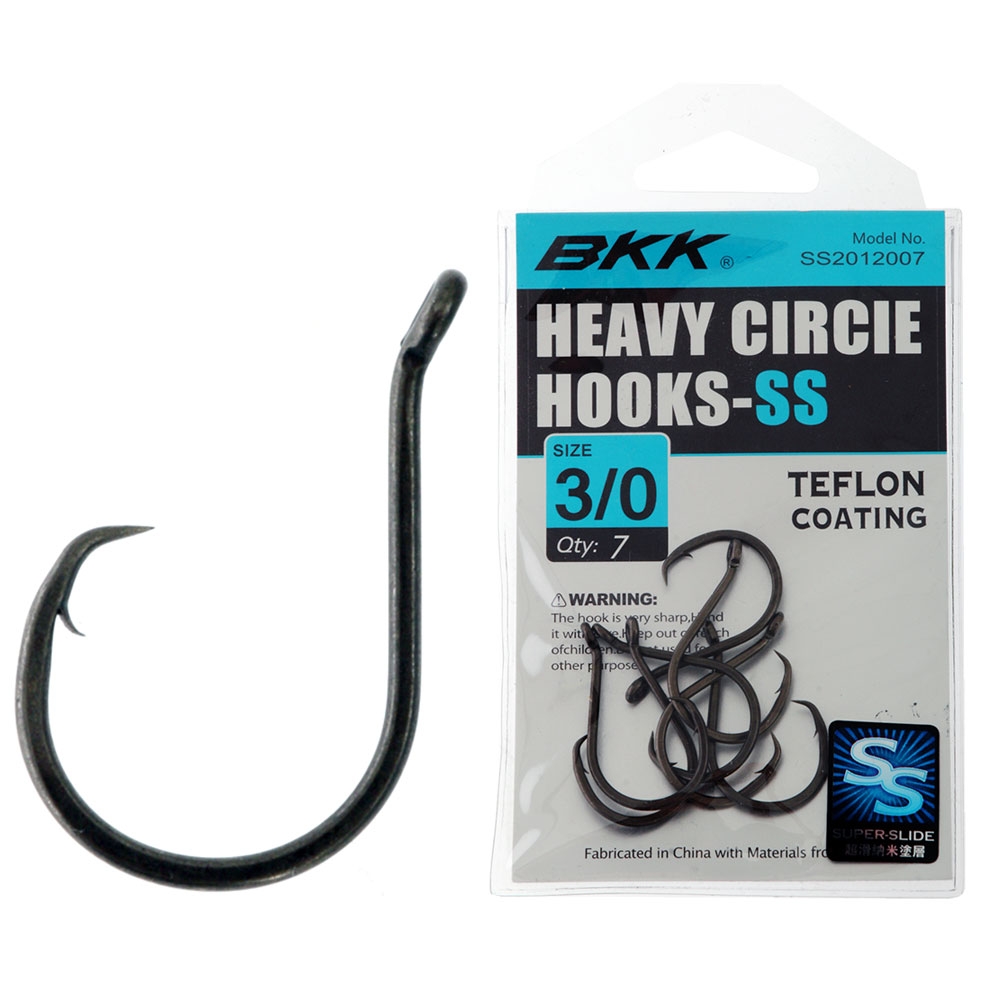 BKK Heavy Super Slide Circle Hooks 3/0 Qty 7