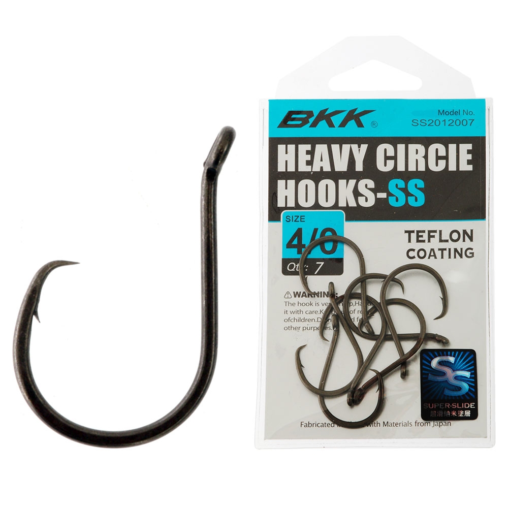 BKK Heavy Super Slide Circle Hooks 4/0 Qty 7