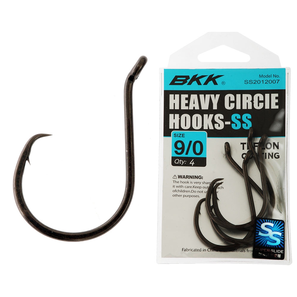 BKK Heavy Super Slide Circle Hooks 9/0 Qty 4