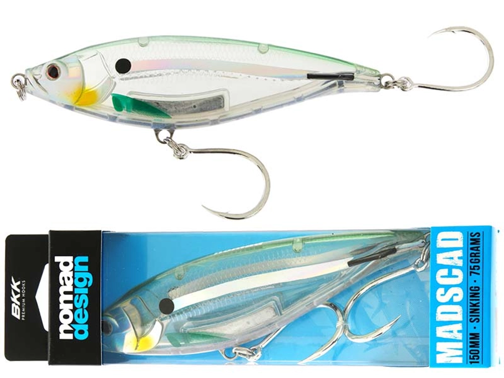 Nomad Design Madscad Stickbait Lure 150mm 75g Holo Ghost Shad Nomad Design Madscad Stickbait Lure 150mm 75g Holo Ghost Shad