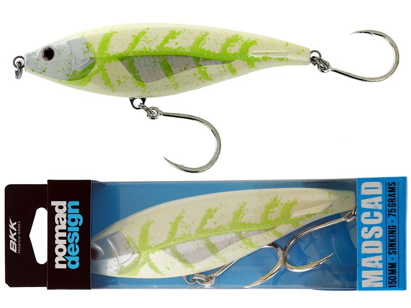 Nomad Design Madscad Stickbait Lure 150mm 75g White Glow
