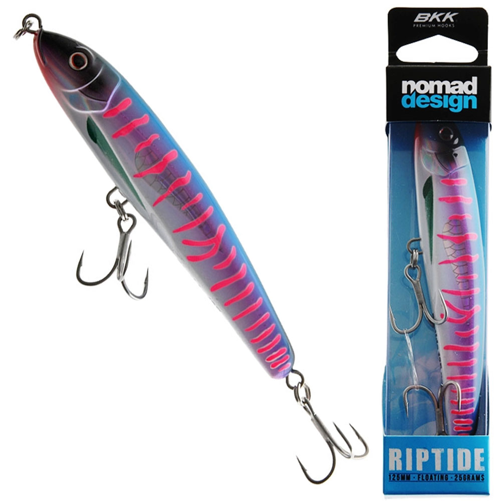 Nomad Design Riptide Floating Stickbait 125mm Pink Mackerel