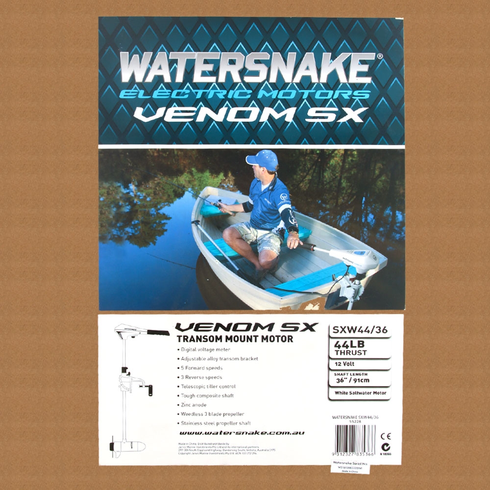 Watersnake Venom SXW Transom Mount Electric Motor 36in 44lb