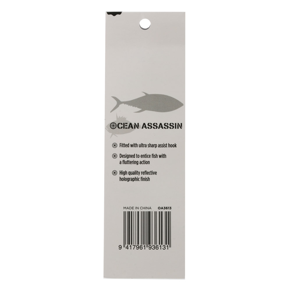 Ocean Assassin Fishbones Flutter Jig Blue 100g