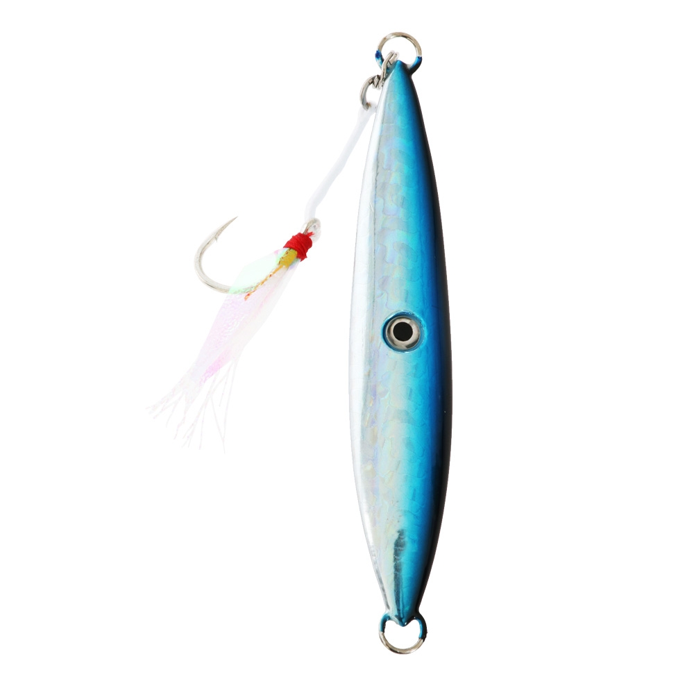 Ocean Assassin Fishbones Flutter Jig Blue 100g