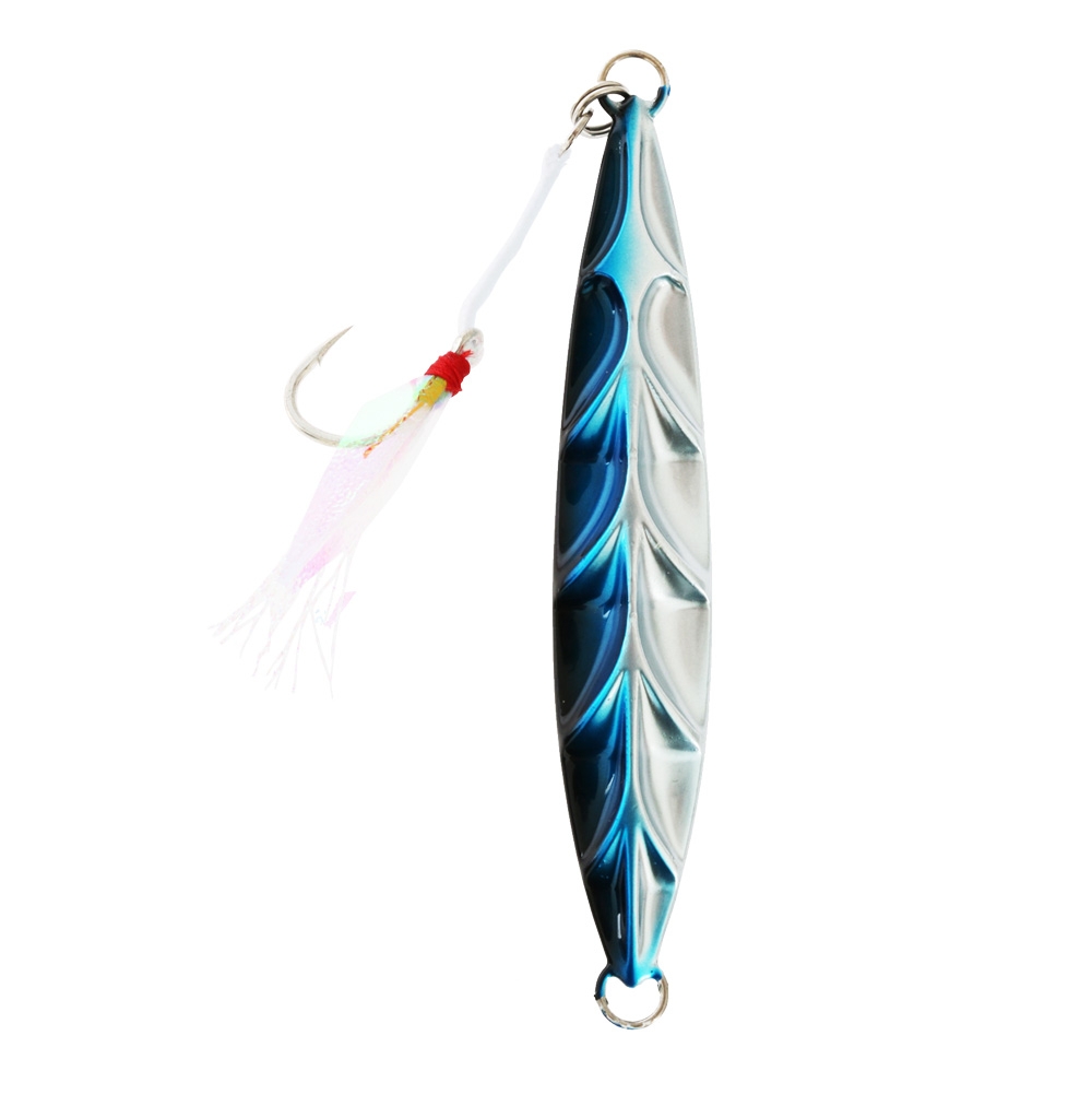 Ocean Assassin Fishbones Flutter Jig Blue 100g