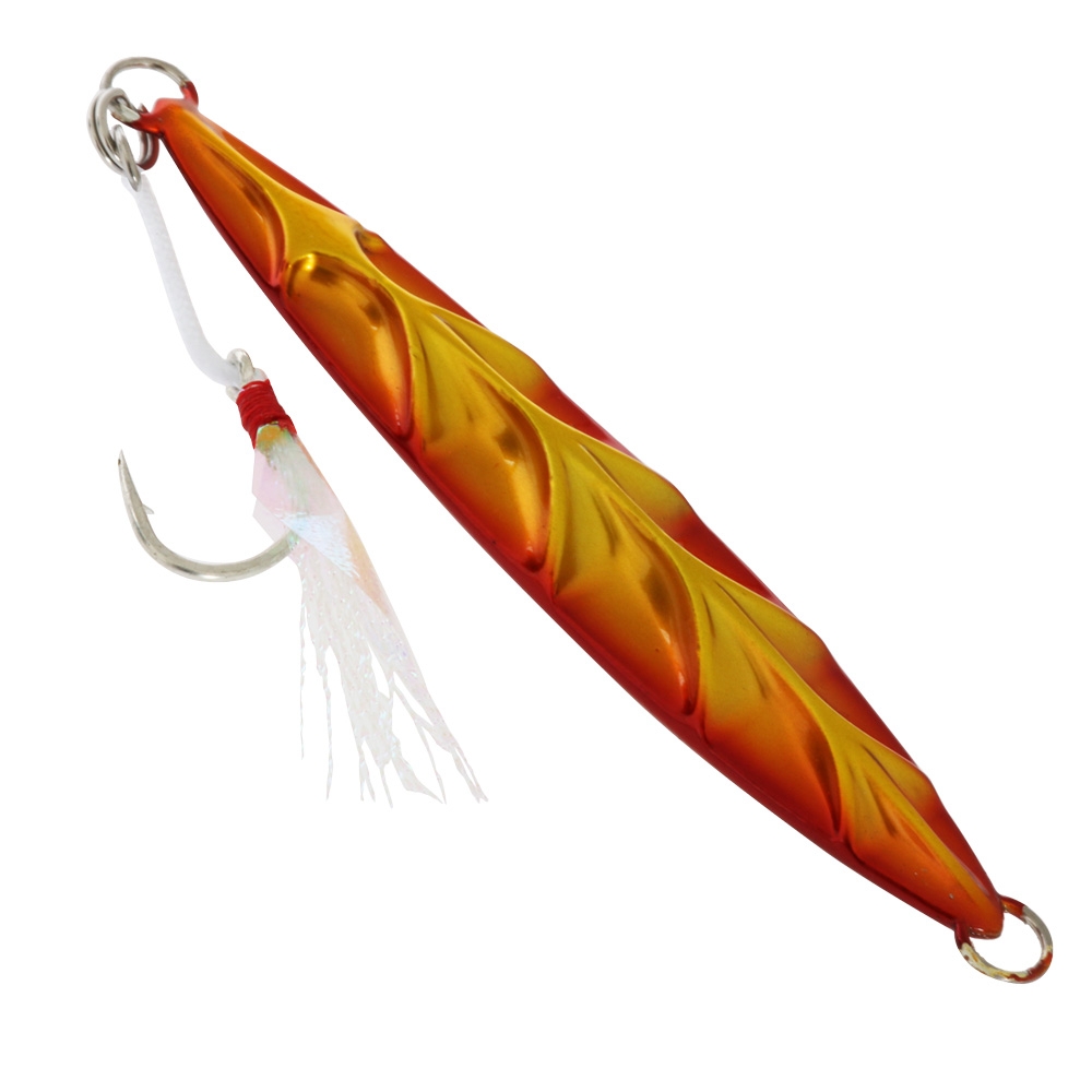 Ocean Assassin Fishbones Flutter Jig Orange 100g