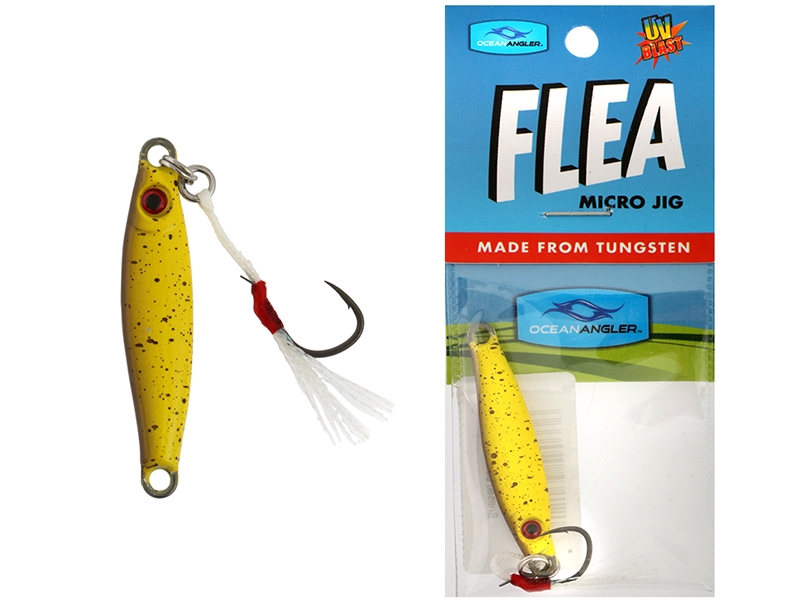 Ocean Angler Tungsten Flea Micro Jig 28g Bruised Banana