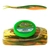 Berkley Gulp Alive Jerk Shad Soft Bait Tub 5in/13cm Lime Tiger Glow