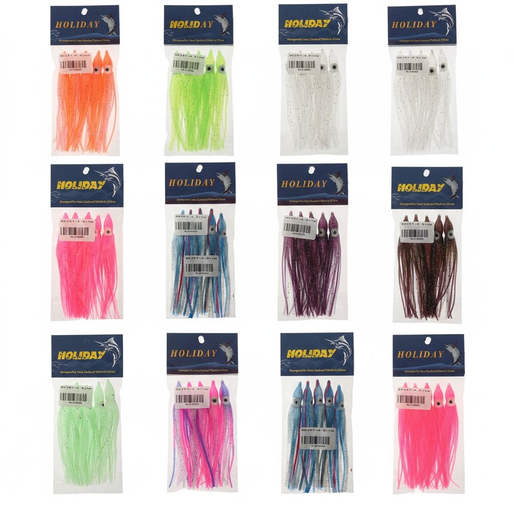 Holiday Octopus Skirts 4.5in Qty 5