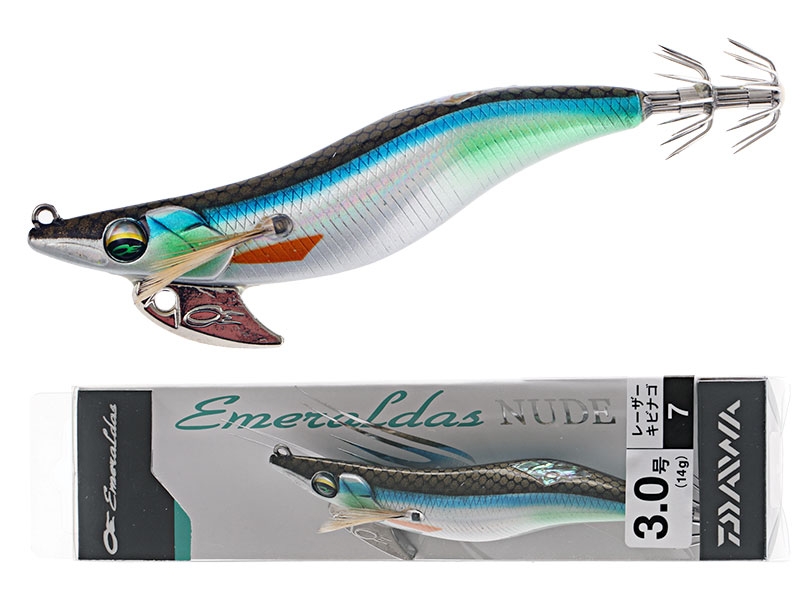Daiwa Emeraldas Nude Squid Jig Size 3 110mm Laser Kibinago