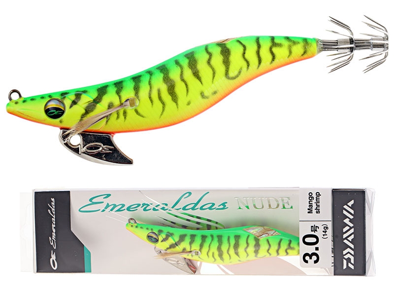Daiwa Emeraldas Nude Squid Jig Size 3 110mm Mango Shrimp