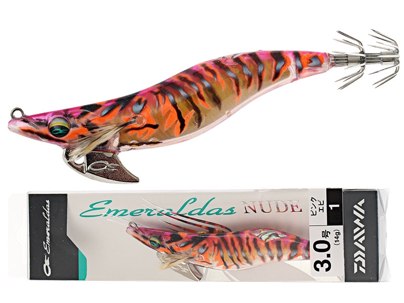 Daiwa Emeraldas Nude Squid Jig Size 3 110mm Pink Ebi