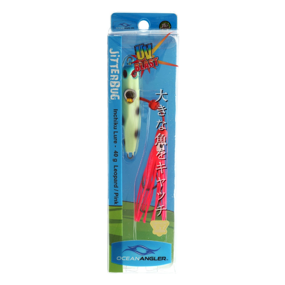 Ocean Angler Jitterbug Inchiku Lure 40g Leopard Pink