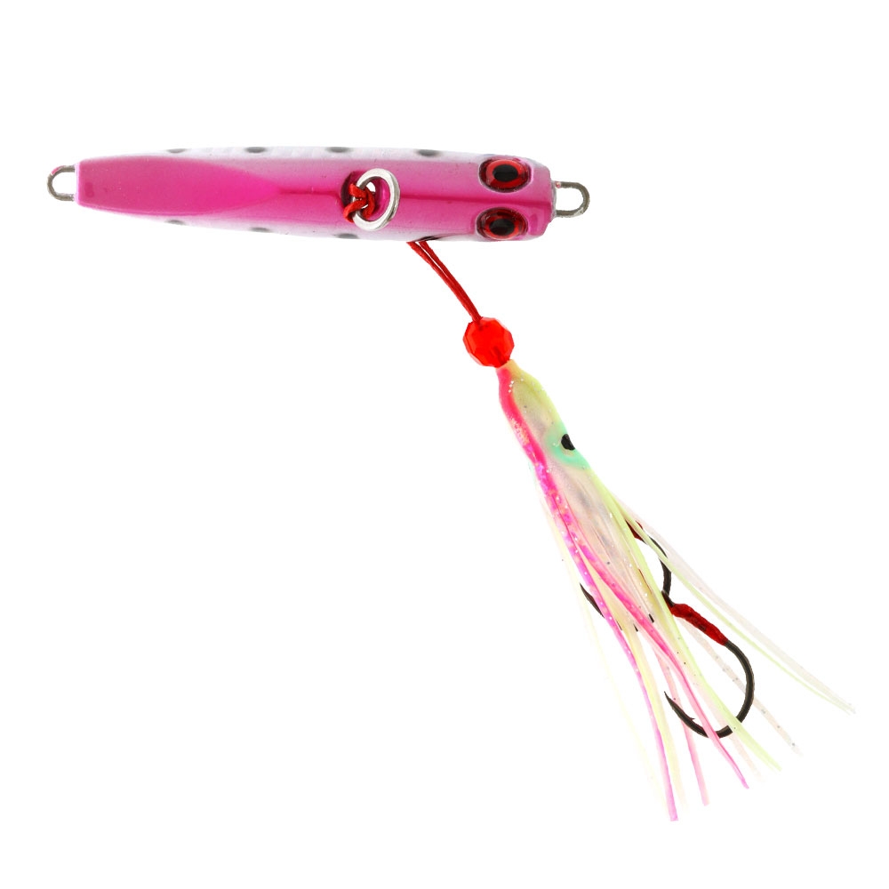 Ocean Angler Jitterbug Inchiku Lure 40g Pink White