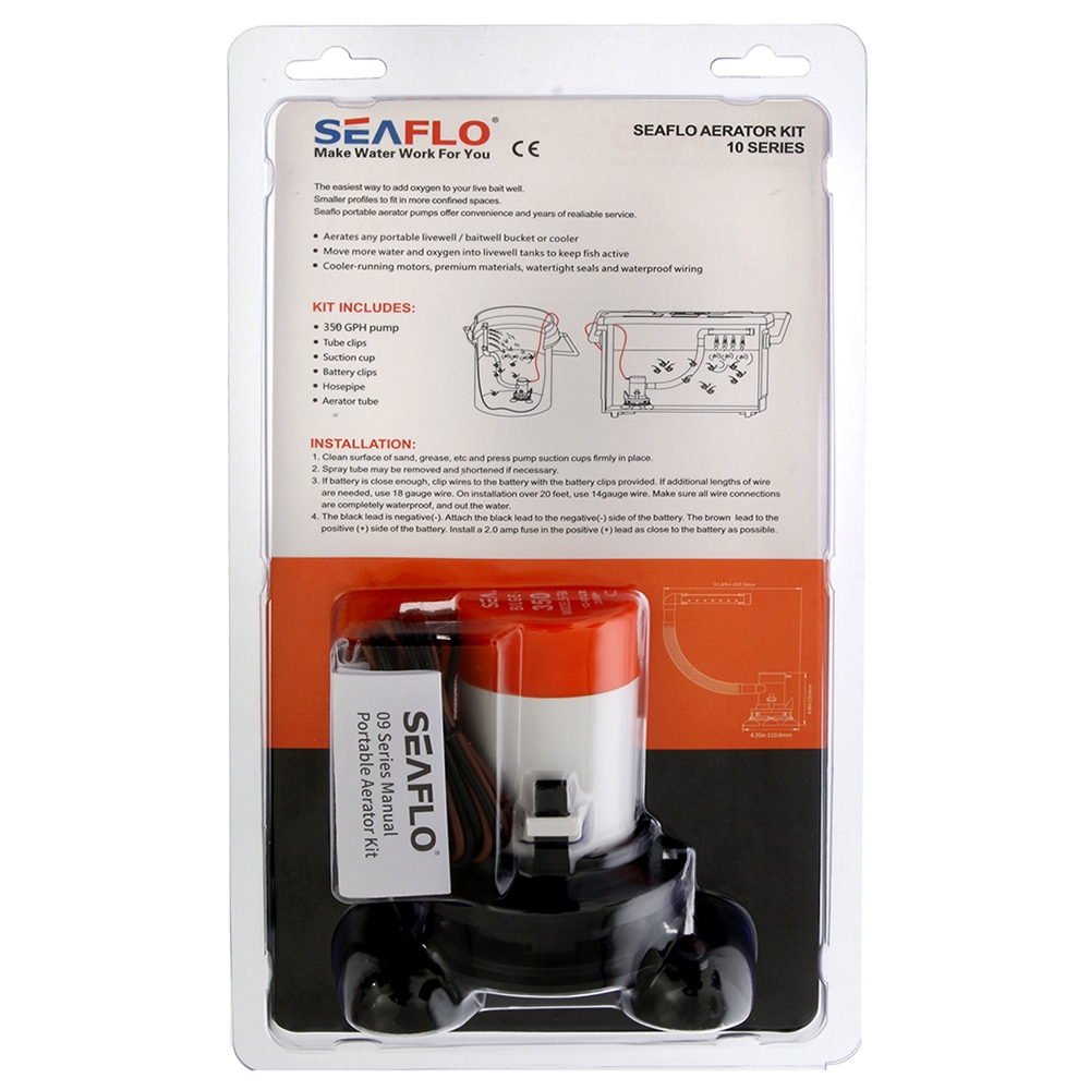 Seaflo Portable Aerator Kit Horizontal Spray 12V 350GPH