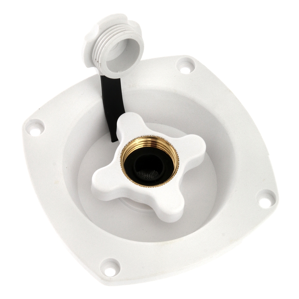 Seaflo Water Inlet with Pressure Regulator White