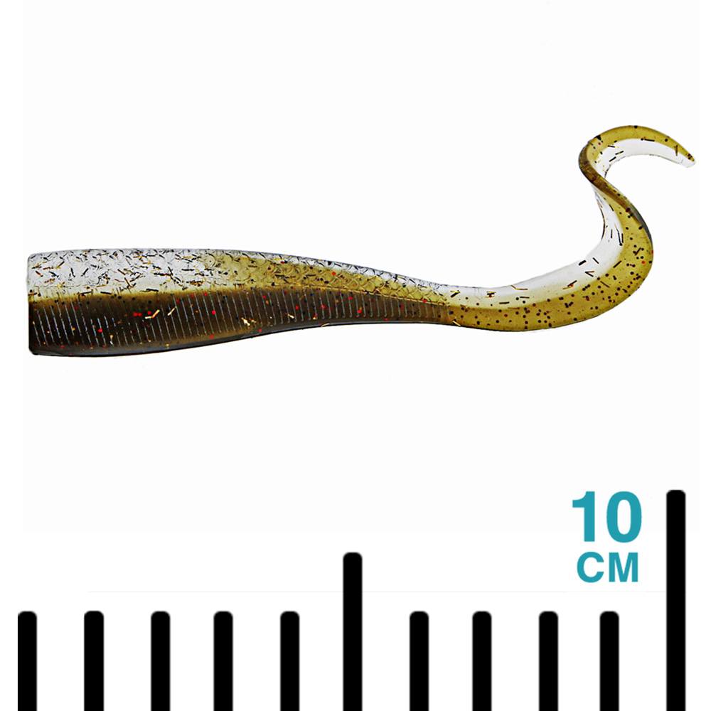 Catch Livies Soft Bait Curly Tail 10cm Golden Nugget Qty 5