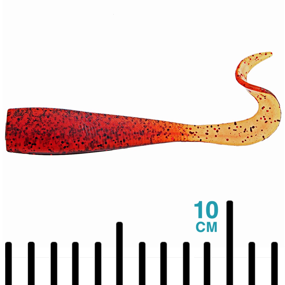 Catch Livies Soft Bait Curly Tail 12.7cm Engine Oil Qty 5