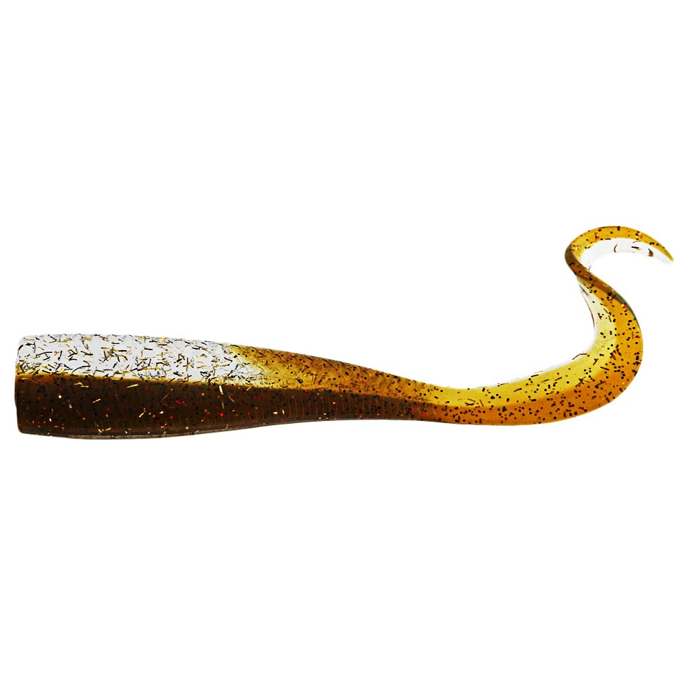 Catch Livies Soft Bait Curly Tail 12.7cm Golden Nugget Qty 5