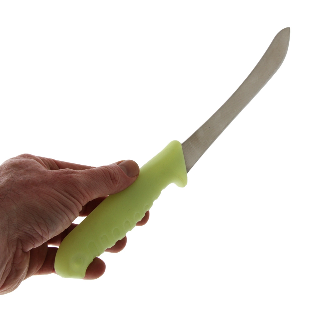 Sea Harvester Bull-Nose Filleting Knife with Sheath and Glow Handle 23cm