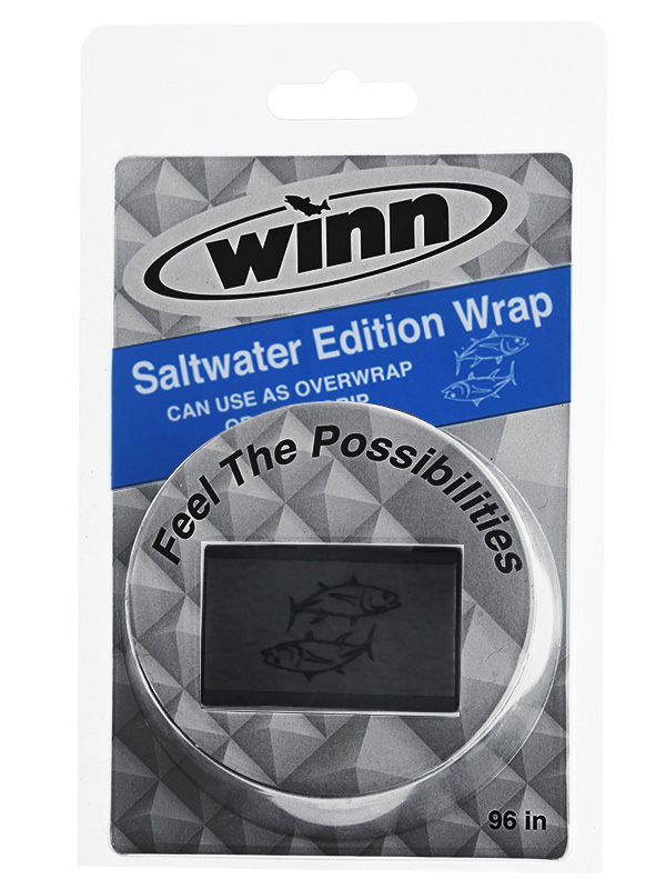 Winn Overwrap Fishing Rod Grip 96in Black Tuna